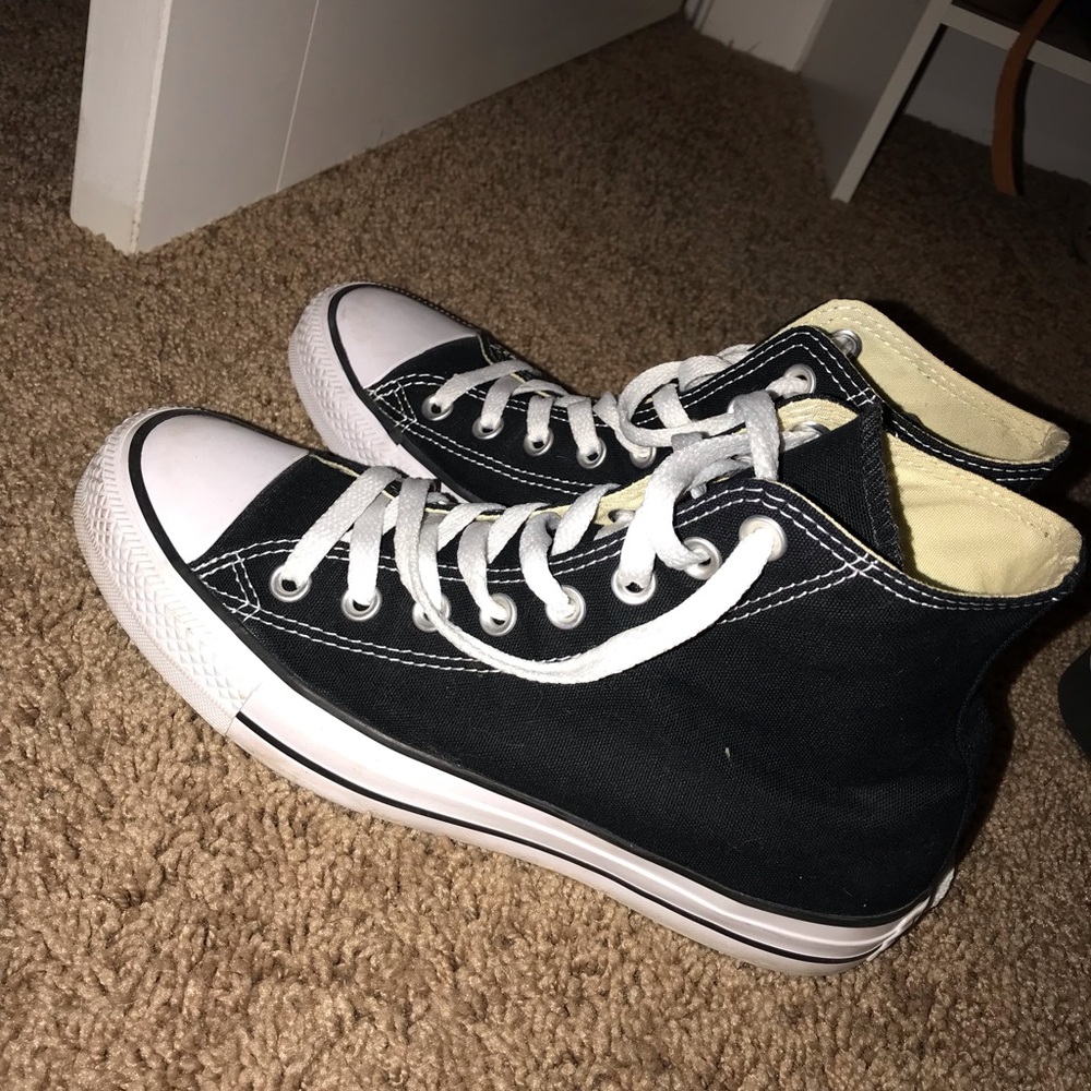 Black high top Converse